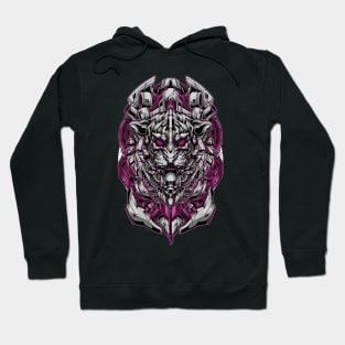 White Tiger / Urban Streetwear / Robotic Tiger Hoodie